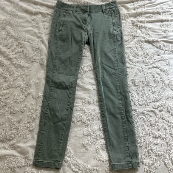 Army Green LOFT Ankle Zip Pocket Pants - Picture 2 of 5